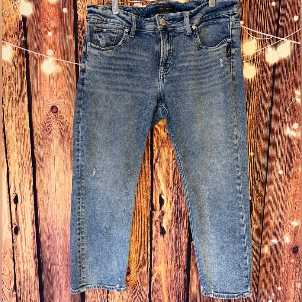 Silver Jeans Women’s  Capri Blue Slim Jeans
